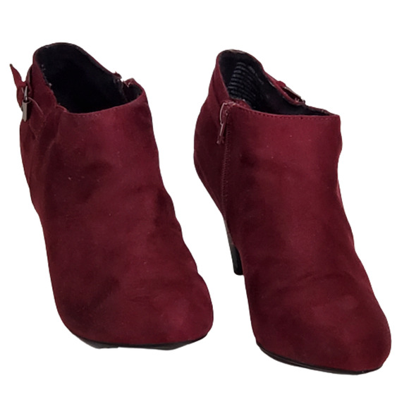 Comfort Plus by Predictions Burgundy Bootie Size 9 - Picture 4 of 9